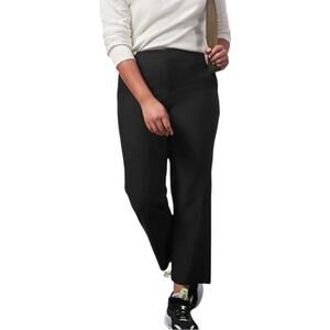 Athleta Stellar Straight Crop Pant in Black Sz 6 Stretchy Comfy Everyday Office